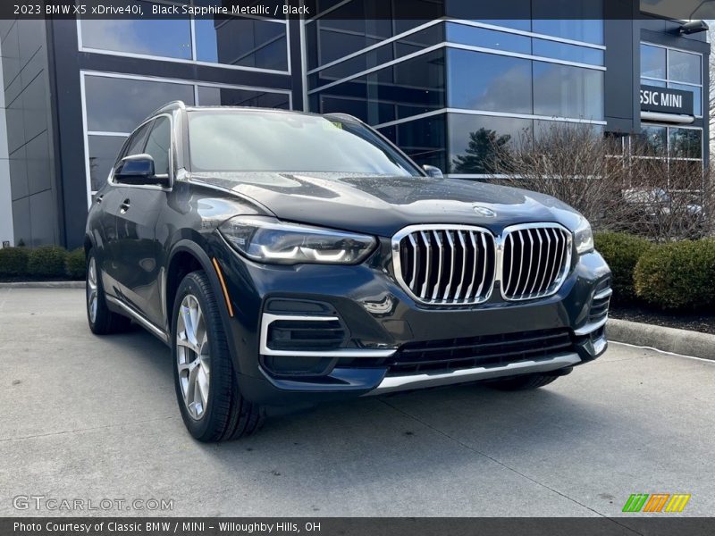 Black Sapphire Metallic / Black 2023 BMW X5 xDrive40i