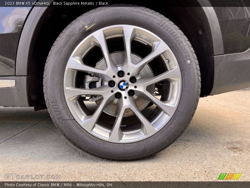 Black Sapphire Metallic / Black 2023 BMW X5 xDrive40i