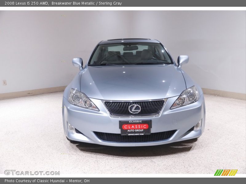 Breakwater Blue Metallic / Sterling Gray 2008 Lexus IS 250 AWD