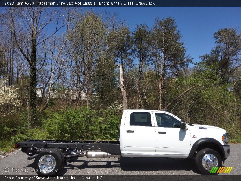 Bright White / Diesel Gray/Black 2023 Ram 4500 Tradesman Crew Cab 4x4 Chassis