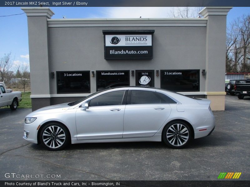 Ingot Silver / Ebony 2017 Lincoln MKZ Select