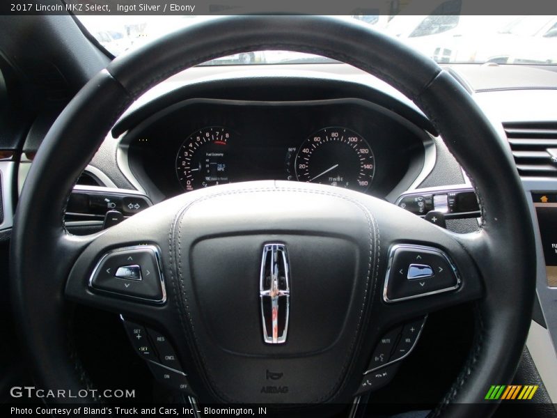 Ingot Silver / Ebony 2017 Lincoln MKZ Select