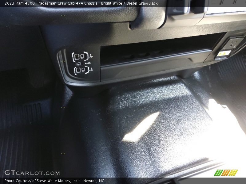 Bright White / Diesel Gray/Black 2023 Ram 4500 Tradesman Crew Cab 4x4 Chassis
