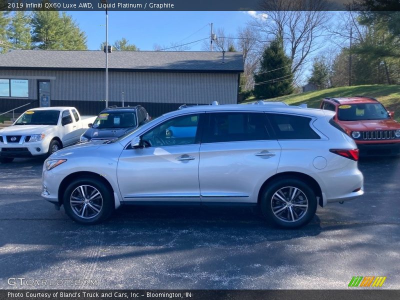 Liquid Platinum / Graphite 2019 Infiniti QX60 Luxe AWD