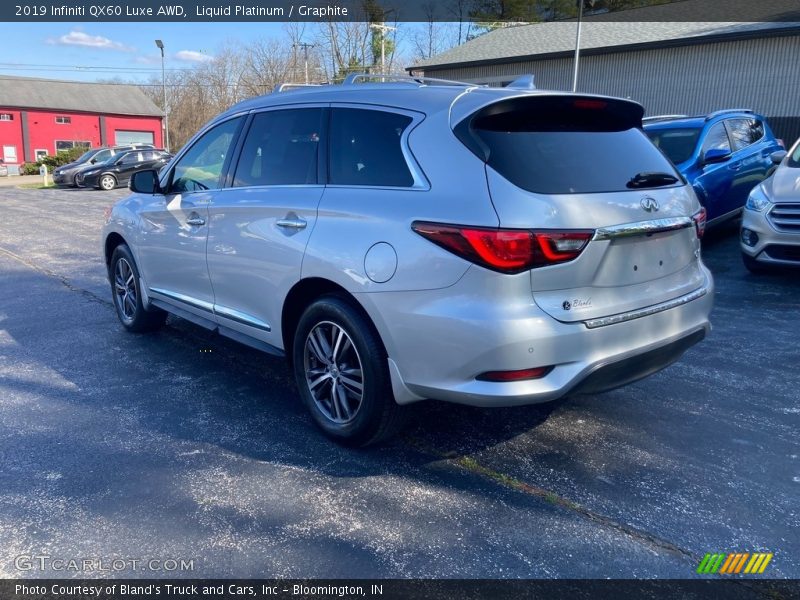 Liquid Platinum / Graphite 2019 Infiniti QX60 Luxe AWD