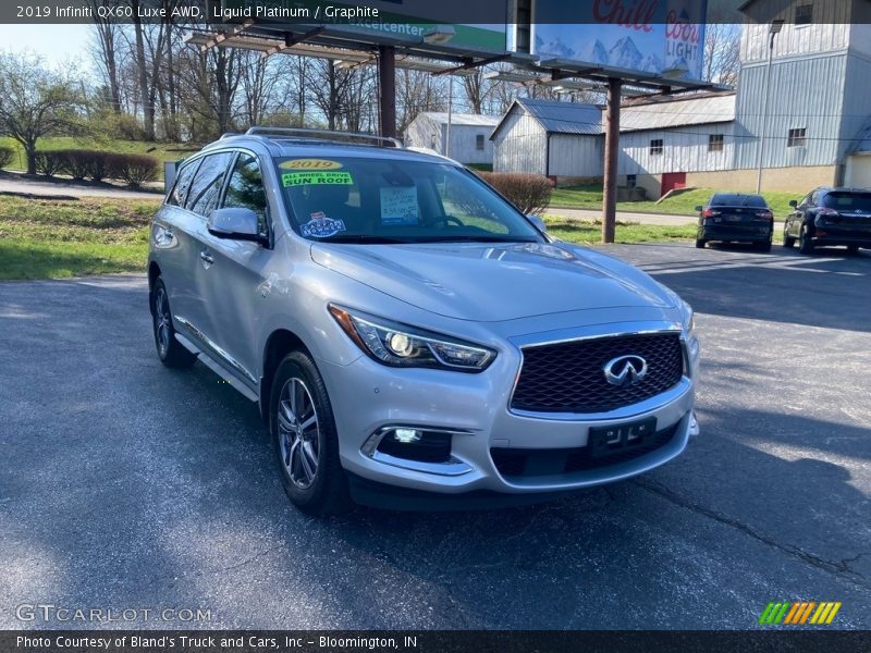 Liquid Platinum / Graphite 2019 Infiniti QX60 Luxe AWD