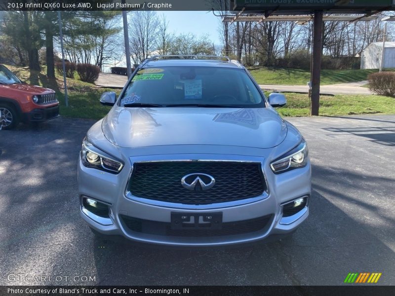 Liquid Platinum / Graphite 2019 Infiniti QX60 Luxe AWD
