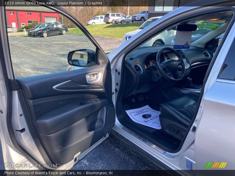 Liquid Platinum / Graphite 2019 Infiniti QX60 Luxe AWD