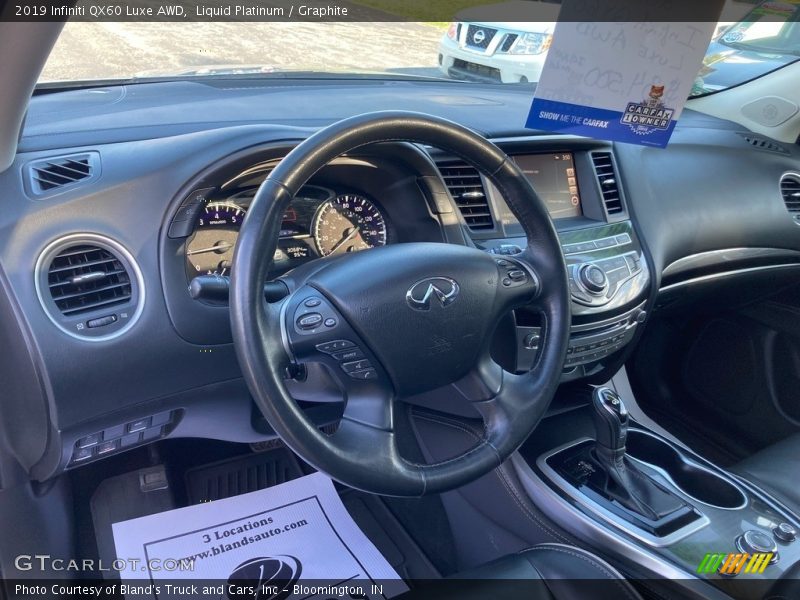 Liquid Platinum / Graphite 2019 Infiniti QX60 Luxe AWD