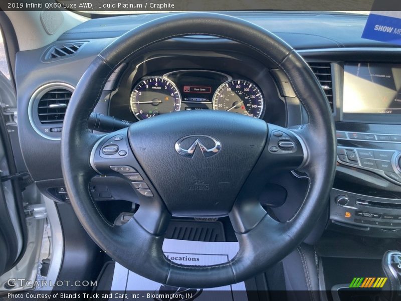 Liquid Platinum / Graphite 2019 Infiniti QX60 Luxe AWD