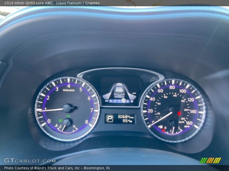 Liquid Platinum / Graphite 2019 Infiniti QX60 Luxe AWD