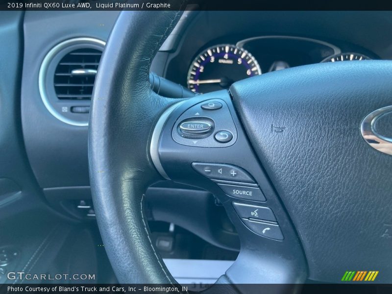 Liquid Platinum / Graphite 2019 Infiniti QX60 Luxe AWD
