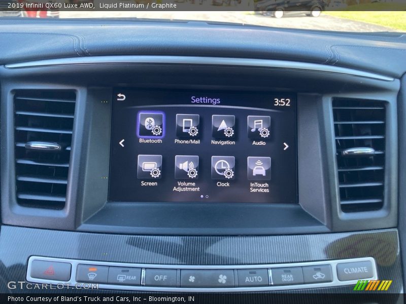 Liquid Platinum / Graphite 2019 Infiniti QX60 Luxe AWD