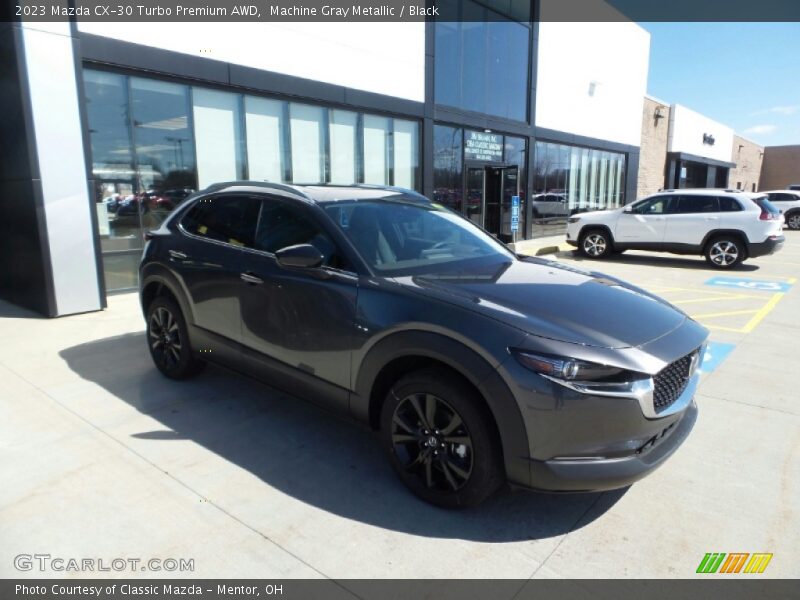 Machine Gray Metallic / Black 2023 Mazda CX-30 Turbo Premium AWD