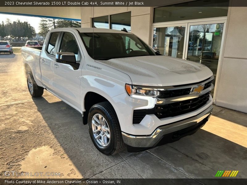 Summit White / Jet Black 2023 Chevrolet Silverado 1500 LT Double Cab 4x4