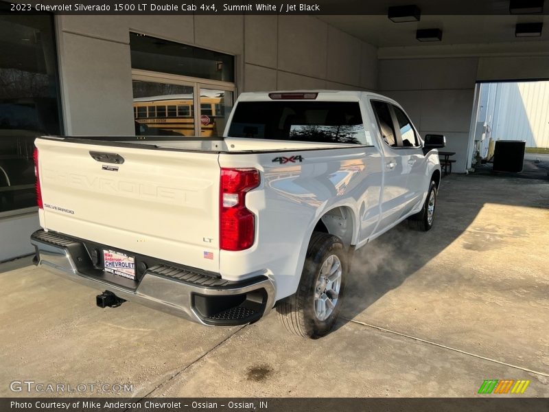 Summit White / Jet Black 2023 Chevrolet Silverado 1500 LT Double Cab 4x4
