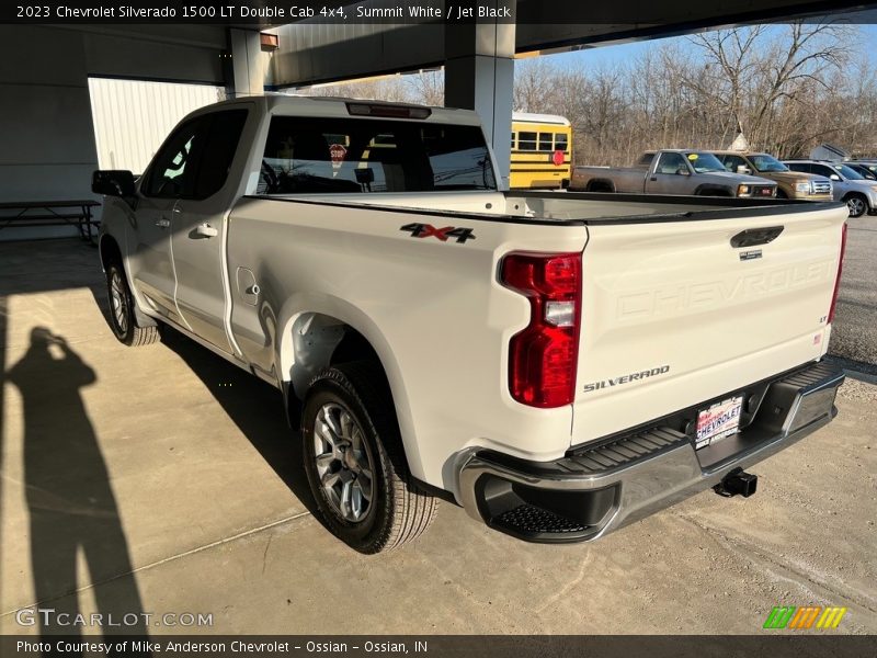 Summit White / Jet Black 2023 Chevrolet Silverado 1500 LT Double Cab 4x4