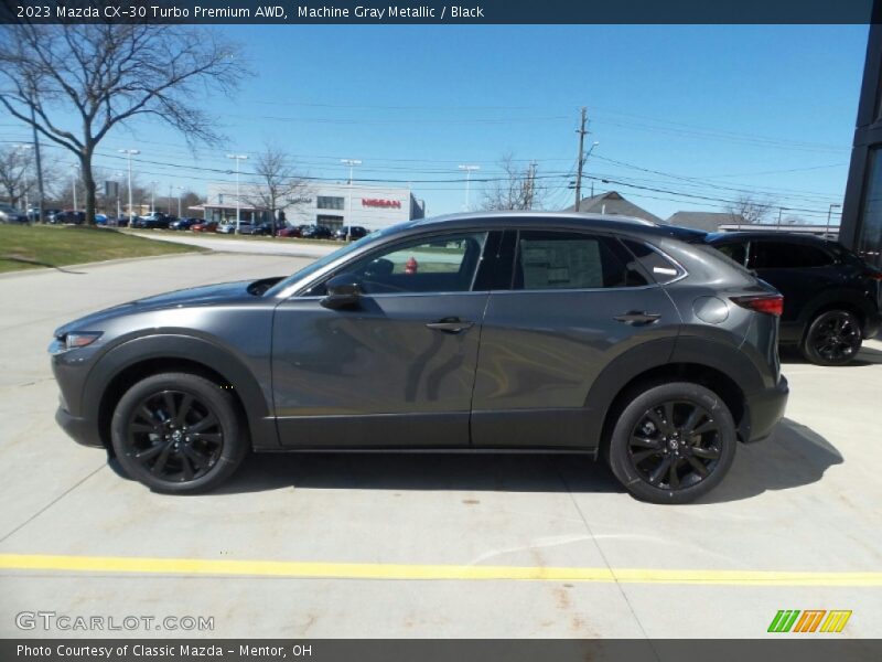 Machine Gray Metallic / Black 2023 Mazda CX-30 Turbo Premium AWD