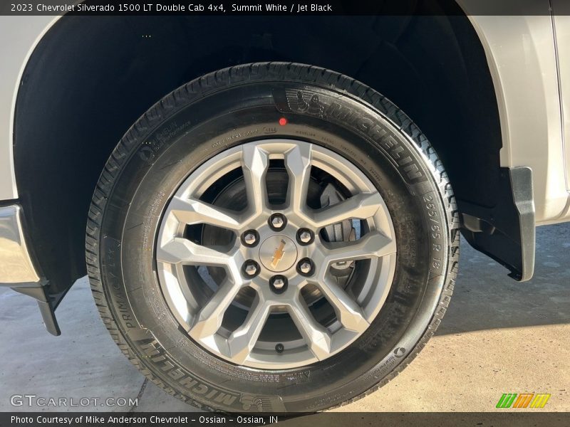 Summit White / Jet Black 2023 Chevrolet Silverado 1500 LT Double Cab 4x4
