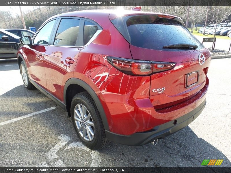 Soul Red Crystal Metallic / Black 2023 Mazda CX-5 S Select AWD