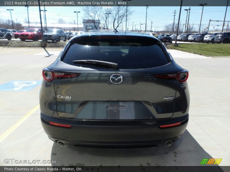Machine Gray Metallic / White 2023 Mazda CX-30 Turbo Premium AWD