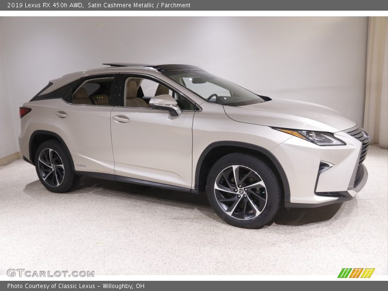 Satin Cashmere Metallic / Parchment 2019 Lexus RX 450h AWD
