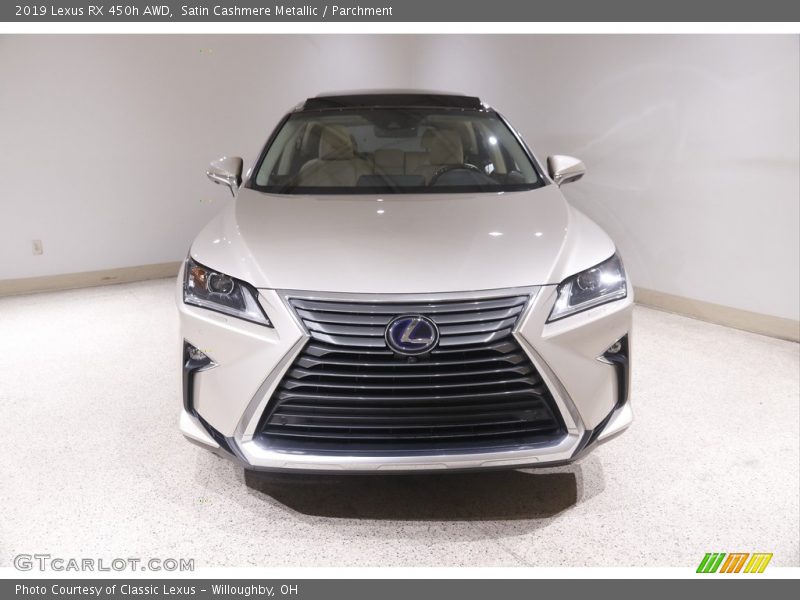 Satin Cashmere Metallic / Parchment 2019 Lexus RX 450h AWD