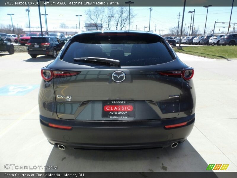 Machine Gray Metallic / White 2023 Mazda CX-30 Premium AWD