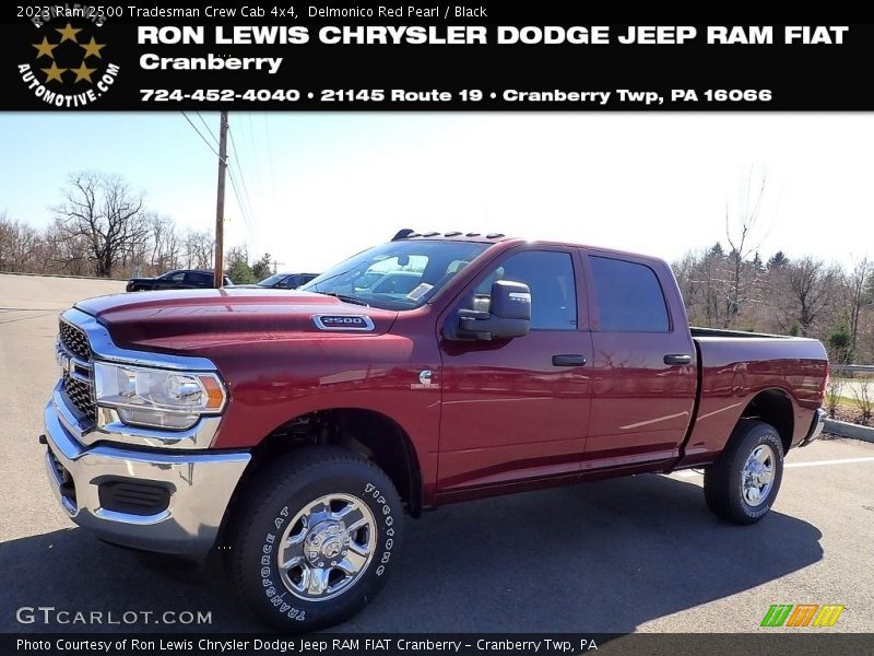 Delmonico Red Pearl / Black 2023 Ram 2500 Tradesman Crew Cab 4x4