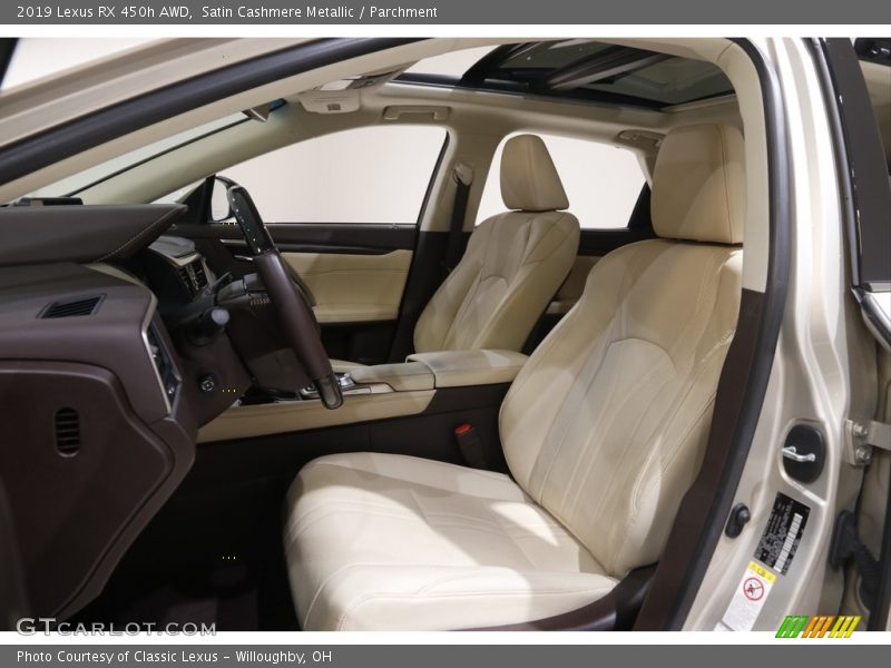Satin Cashmere Metallic / Parchment 2019 Lexus RX 450h AWD