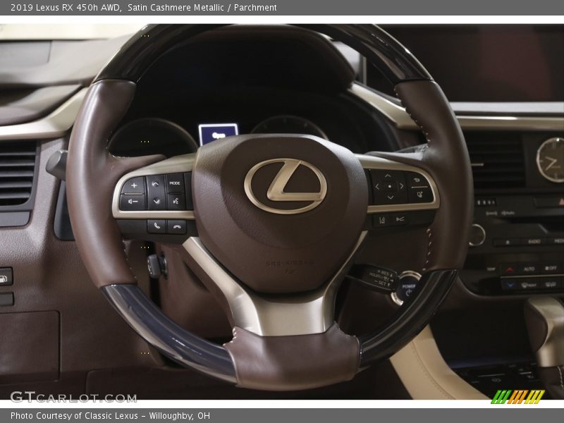 Satin Cashmere Metallic / Parchment 2019 Lexus RX 450h AWD