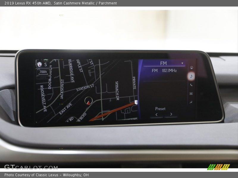 Satin Cashmere Metallic / Parchment 2019 Lexus RX 450h AWD