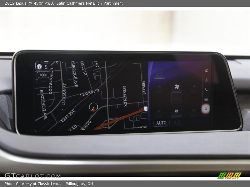 Satin Cashmere Metallic / Parchment 2019 Lexus RX 450h AWD