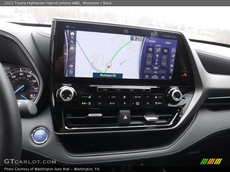 Moondust / Black 2022 Toyota Highlander Hybrid Limited AWD