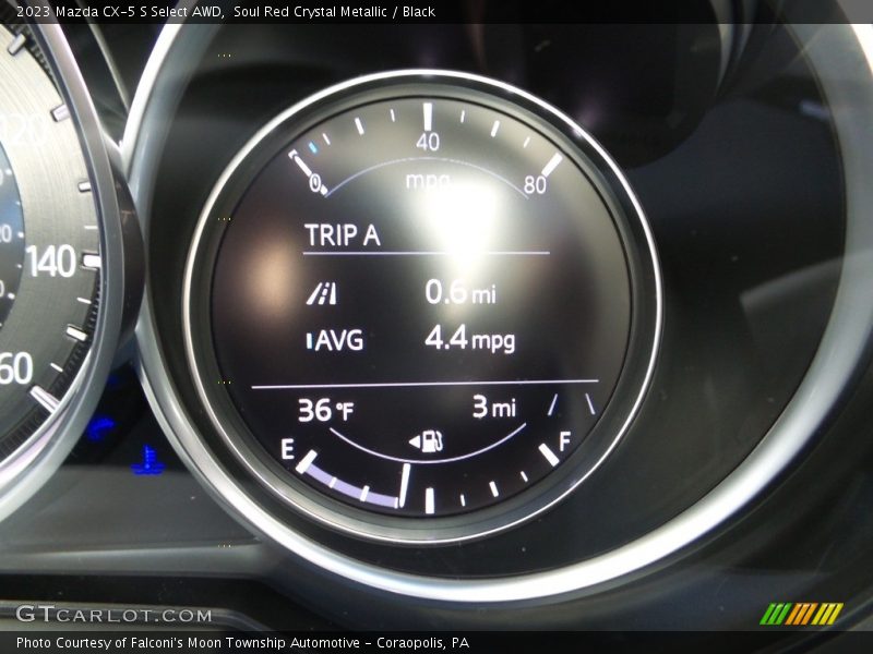 Soul Red Crystal Metallic / Black 2023 Mazda CX-5 S Select AWD