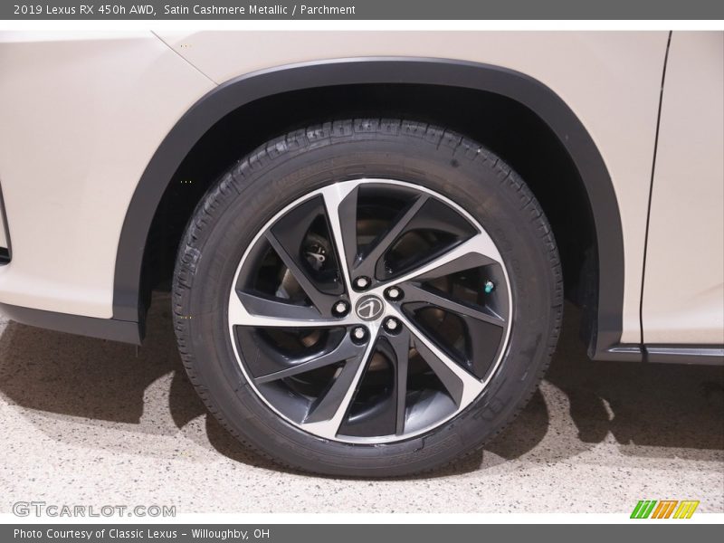 Satin Cashmere Metallic / Parchment 2019 Lexus RX 450h AWD