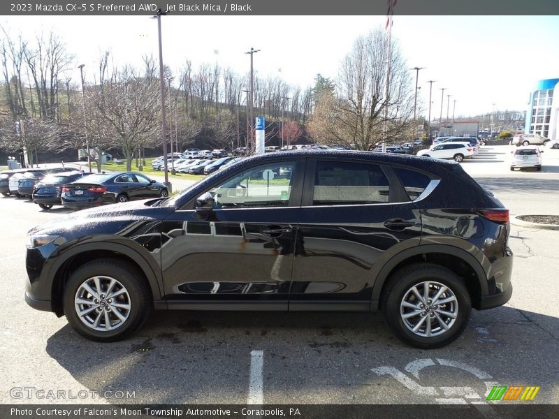 Jet Black Mica / Black 2023 Mazda CX-5 S Preferred AWD