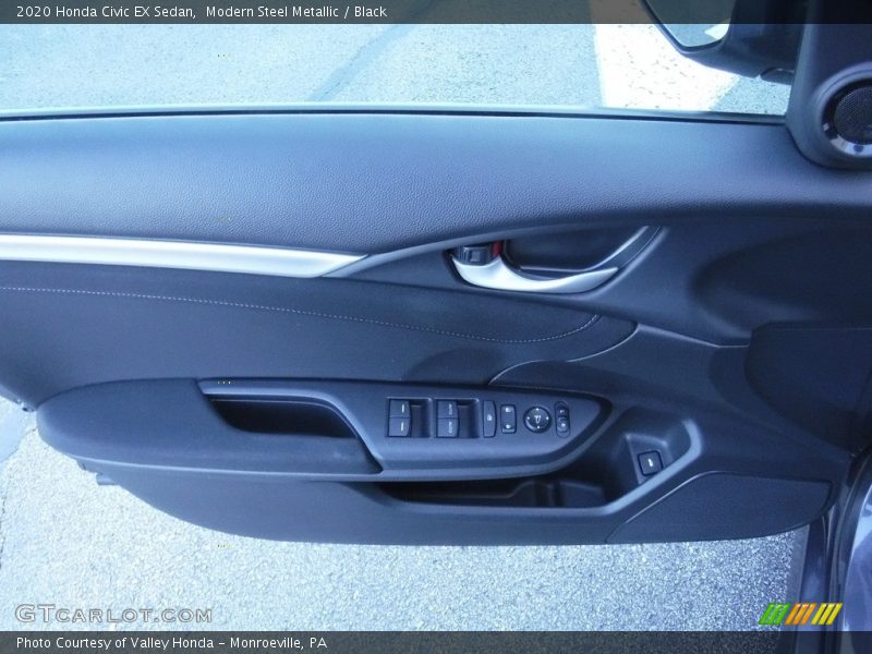 Modern Steel Metallic / Black 2020 Honda Civic EX Sedan