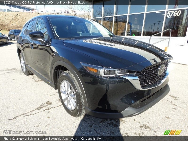 Jet Black Mica / Black 2023 Mazda CX-5 S Preferred AWD