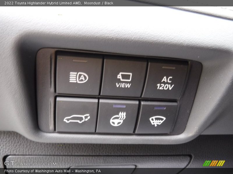 Controls of 2022 Highlander Hybrid Limited AWD