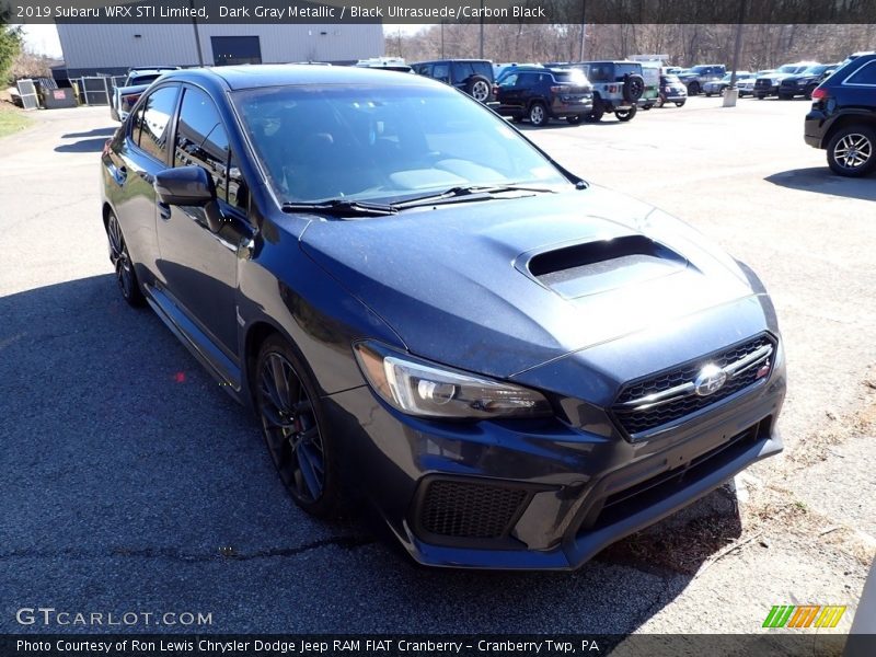 Dark Gray Metallic / Black Ultrasuede/Carbon Black 2019 Subaru WRX STI Limited