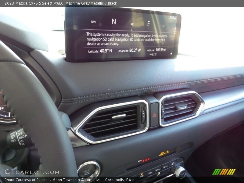 Machine Gray Metallic / Black 2023 Mazda CX-5 S Select AWD