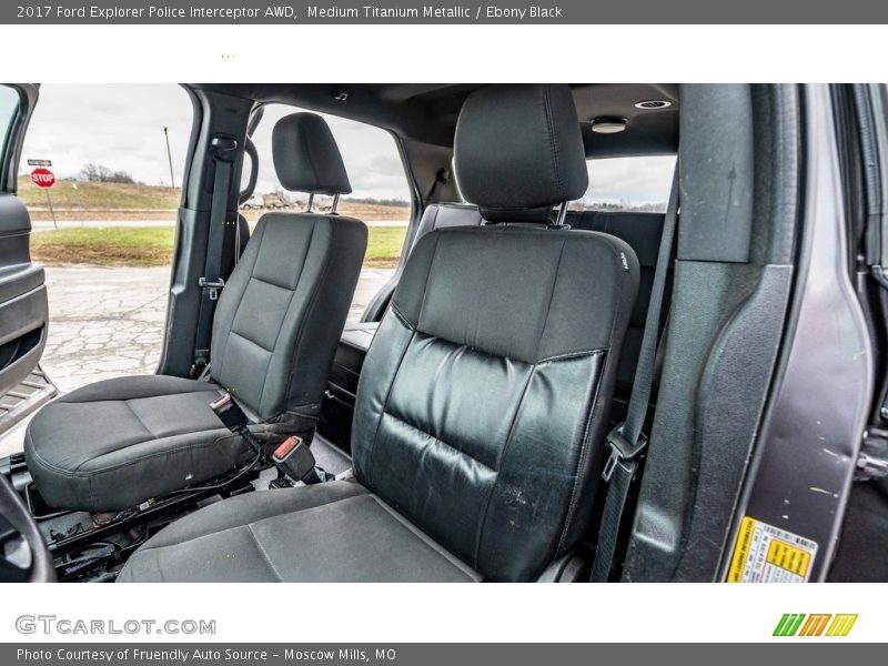 Front Seat of 2017 Explorer Police Interceptor AWD