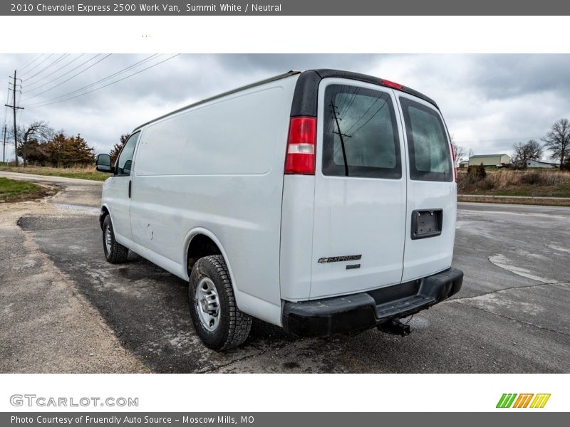 Summit White / Neutral 2010 Chevrolet Express 2500 Work Van