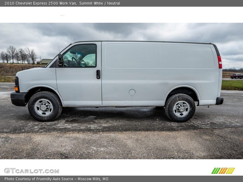 Summit White / Neutral 2010 Chevrolet Express 2500 Work Van