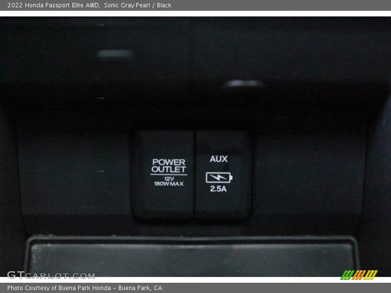 Sonic Gray Pearl / Black 2022 Honda Passport Elite AWD