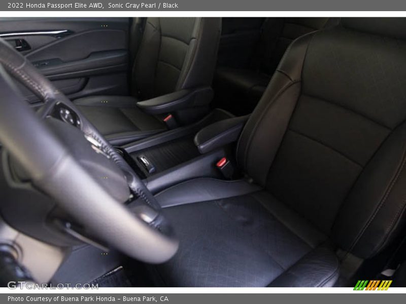 Sonic Gray Pearl / Black 2022 Honda Passport Elite AWD