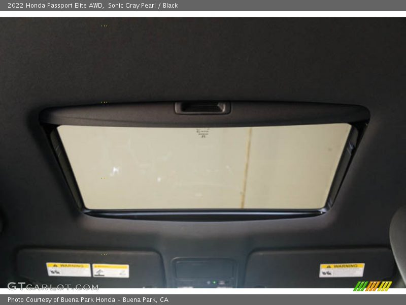 Sonic Gray Pearl / Black 2022 Honda Passport Elite AWD