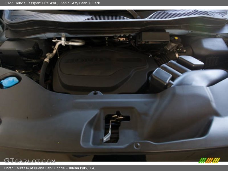 Sonic Gray Pearl / Black 2022 Honda Passport Elite AWD
