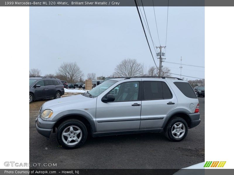 Brilliant Silver Metallic / Grey 1999 Mercedes-Benz ML 320 4Matic